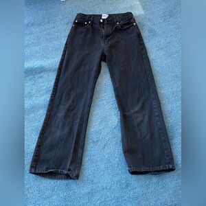 Princess Polly wide legged black jeans size 4 $20